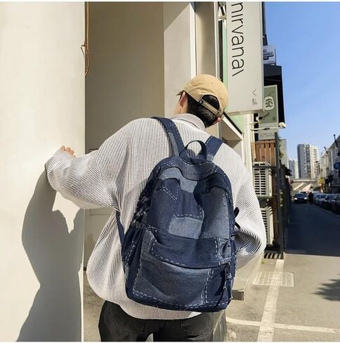 y2k packpack fashion dayim daypack ، جمالية المشي لمسافات طويلة على الظهر حقيبة كتف أنيقة حقيبة أزياء الأزياء اللطيفة (أسود) in Saudi Arabia