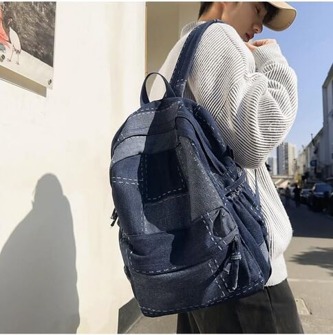 y2k packpack fashion dayim daypack ، جمالية المشي لمسافات طويلة على الظهر حقيبة كتف أنيقة حقيبة أزياء الأزياء اللطيفة (أسود) in Saudi Arabia