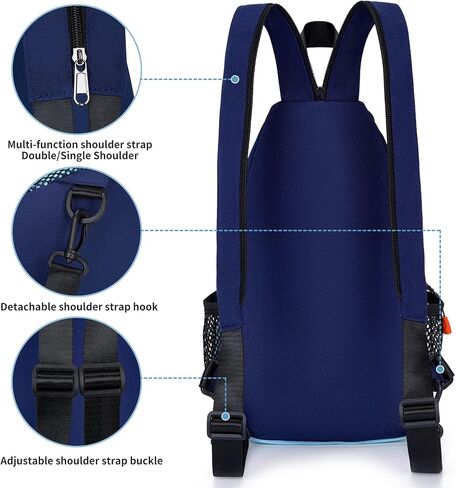 Small Sling Bags for Women Crossbody Backpack Multi-Pocket Adjustable Strap Daypack for Outdoors Hiking Traveling (black) in Kuwait