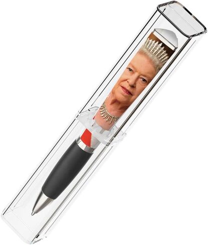 الملكة إليزابيث بلاتينيوم اليوبيل بوينت بوينت (1 قلم) 3 جوانب ، حبر القلم القابلة للتجميع ، هدية القلم الباردة - تذكارات بريطانية فريدة من نوعها ، 70 سنة مجيدة ، تشمل صور كوين شابة وكبار (الأرجواني) in Kuwait