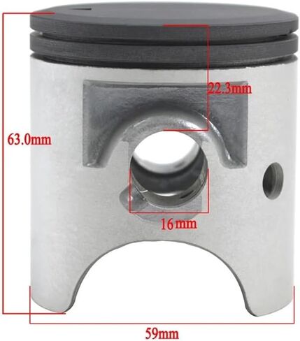 Motorcycle Accessories Piston Ring Kit Fit For TZM150(Piston Kit 60mm) in Saudi Arabia