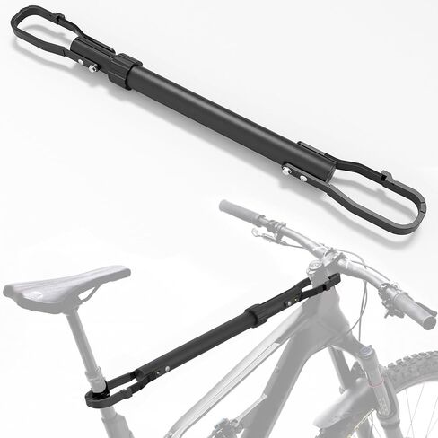 Bike Rack Cross Bar, Adjustable 23.6"-31.4" Top Tube Adapter, Oversized Diameter Crossbar Fits E-Bikes/Women's/Low-Step/Step-Through/BMX/Kids'/Full-Suspension Mountain/Cruiser/Road/Folding Bike in Saudi Arabia