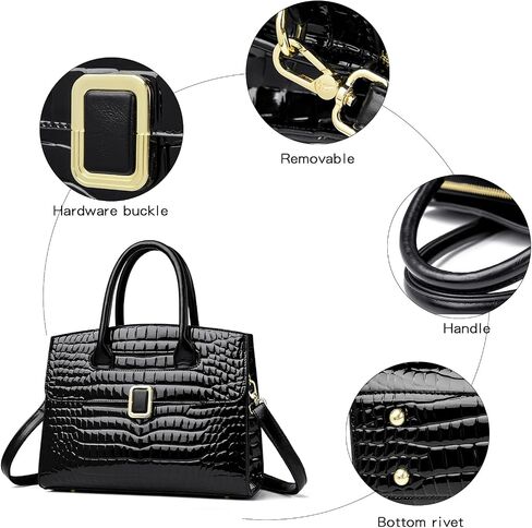 Eslcorri Women Top-Handle Tote Bags Fashion Satchel Handbag PU Leather Shoulder Hobo Purse Crossbody Pocketbook in Kuwait