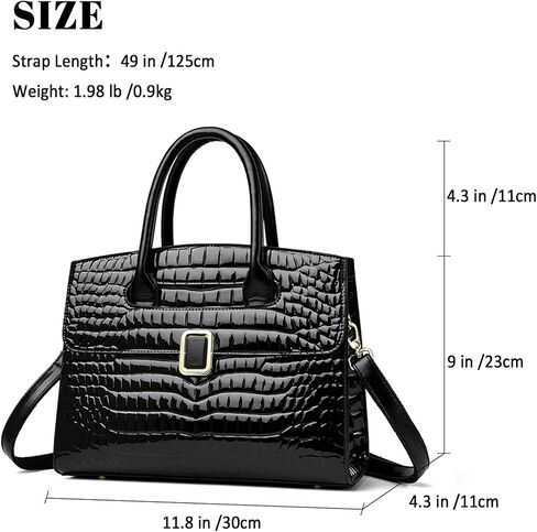 Eslcorri Women Top-Handle Tote Bags Fashion Satchel Handbag PU Leather Shoulder Hobo Purse Crossbody Pocketbook in Kuwait
