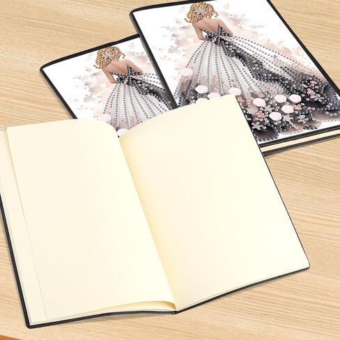 DCIDBEI Notebook with Diamond Painting Pictures A5 Blank Notebooks Diamonds Secret Diary for Girls Sketchbook for Adults Creative Gift Diamond Painting Notebook Peacock Diamond Art Journal in Kuwait