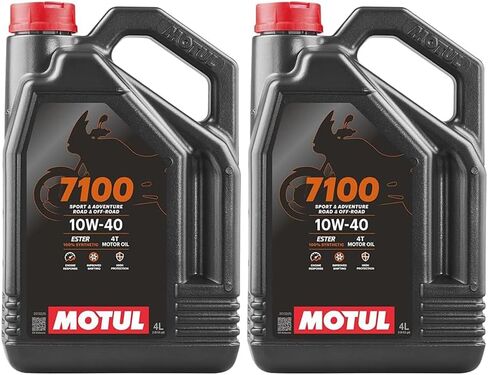 Motul 104092 مجموعة من 2 7100 4T 10W-40 زيت المحرك 1 زجاجات جالون in Saudi Arabia