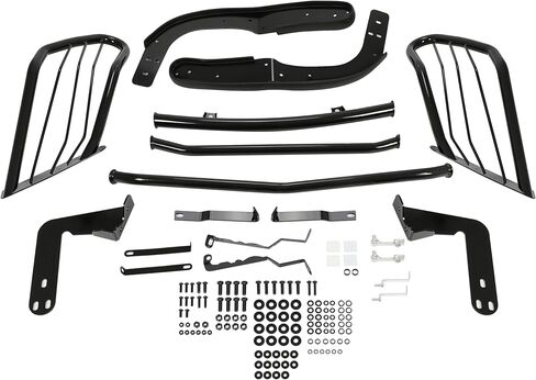 Kuafu Front Press Brush Guard متوافق مع 2007-2018 Freightliner Dodge Mercedes-Benz Sprinter 2500 3500 Grille Guard Pumper Protector in Saudi Arabia