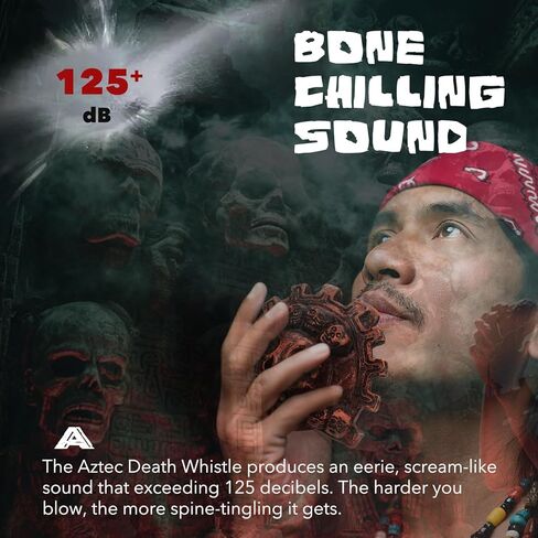 Aztec Death Whistle, Loudest Scream Aztec Whistle of Death Unleash Bone-Chilling Authentic Human Sounding Screams (Retro) in Kuwait