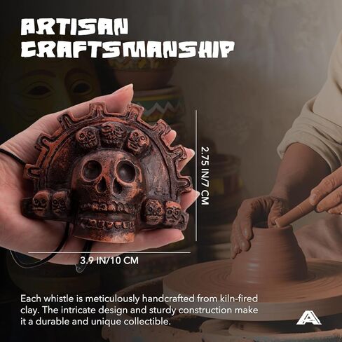 Aztec Death Whistle, Loudest Scream Aztec Whistle of Death Unleash Bone-Chilling Authentic Human Sounding Screams (Retro) in Kuwait