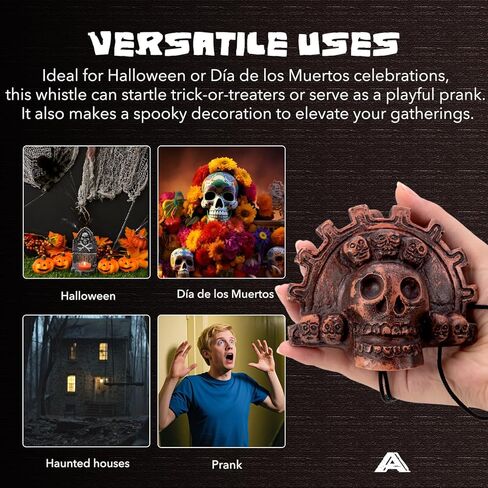 Aztec Death Whistle, Loudest Scream Aztec Whistle of Death Unleash Bone-Chilling Authentic Human Sounding Screams (Retro) in Kuwait