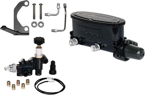 Wilwood 261-13269-BK Aluminium Tandem Master Cylinder Kit (W/Brkt & Prop Valve 1in) in Saudi Arabia