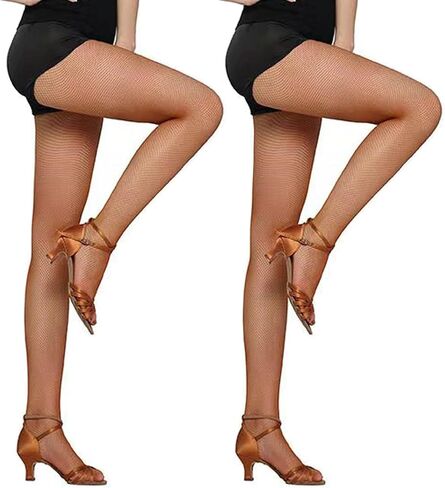 Women's 2 Pairs Dance Fishnet Tights in Kuwait