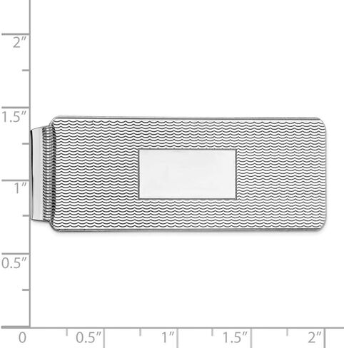 Solid 925 Sterling Silver Rhodium-Plated Money Clip in Saudi Arabia