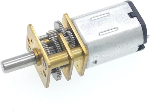 12GA -N20 Miniature DC Metal Gear Motor - 3V إلى 12V - عزم دوران منخفض RPM - مثالي للسيارات 4WD ، مفكات كهربائية ، وأقفال الأبواب in Kuwait