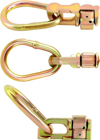Qwork l-track stud stud double forting مع رابط الكمثرى ، لإنشاء نقاط مرساة فورية ، من خلال العمل مع L track Rails في شاحنتك ، أو مقطورة ، حد تحميل العمل يبلغ 1،666 رطل 10 حزمة in Saudi Arabia