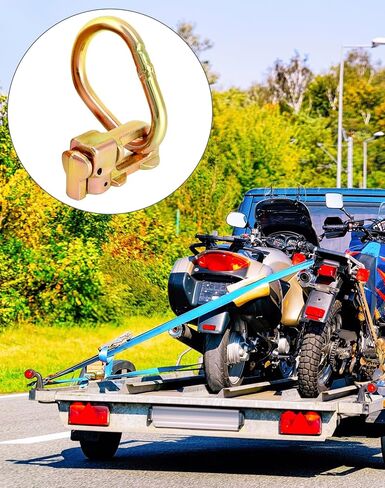 Qwork l-track stud stud double forting مع رابط الكمثرى ، لإنشاء نقاط مرساة فورية ، من خلال العمل مع L track Rails في شاحنتك ، أو مقطورة ، حد تحميل العمل يبلغ 1،666 رطل 10 حزمة in Saudi Arabia