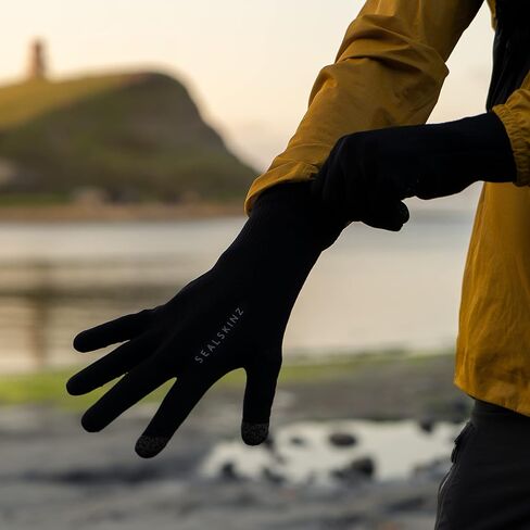 قفاز SEALSKINZ Anmer مقاوم للماء في جميع الأحوال الجوية بقبضة فائقة | رويال بلو | صغير in Saudi Arabia