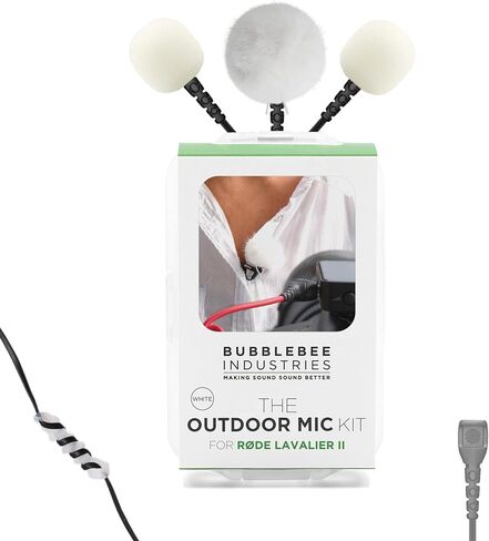 RODE Lavalier II Mic Wind Protection Kit – Includes Furry Wind Protection, Microphone Foam Pop-Shield and More – Perfect for Content Creators, Videographers and Filmmakers. in Kuwait
