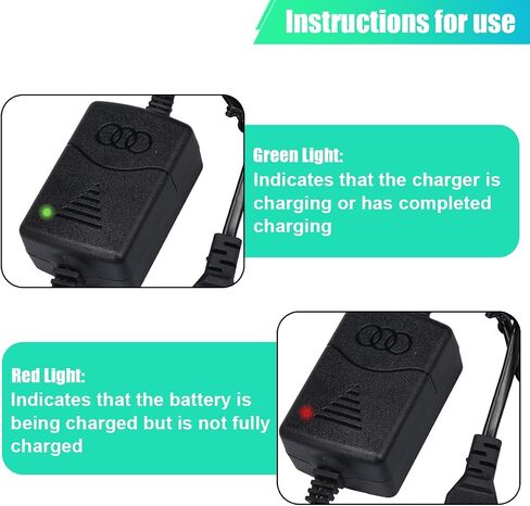 12V 1300mA Sealed Lead Acid (SLA) Battery Charger, Automatic Trickle Charger Maintainer with Short Circuit Protection, Universal for Car, Motorcycle, RV, ATV, Boat Batteries (1PC) in Saudi Arabia