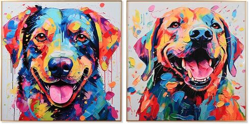Modern Dog Picture 80 x 3 x 80 cm (2 Units) in Saudi Arabia