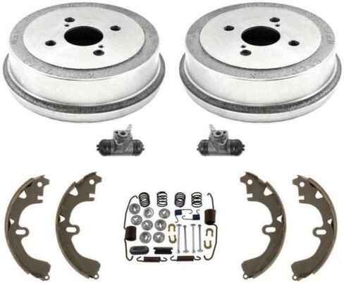 Rear Drums Brake Shoes Wheel Cylinders & Spring Kit for Chevy for Prizm 1998-2002,for Geo for Prizm 1993-1997,for Toyota for Corolla 1994-2002 Wagon Non-ABS 4243112130 4243102020 in Kuwait
