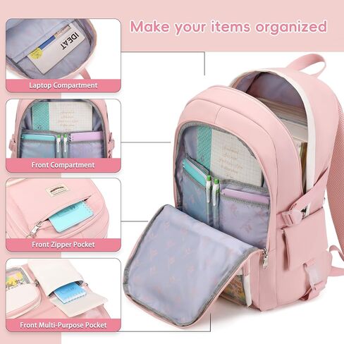 SHADOW VISION School Backpacks for Girls Backpack Cute Backpack Teen Girl Bookbag School Bag Backpack for Girls School Teens (Black) in Saudi Arabia
