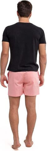 BERMIES Men’s Cotton Stretch Shorts - 5.5" Inseam, Lightweight, Breathable, Stylish & Comfortable for Everyday Wear in Kuwait