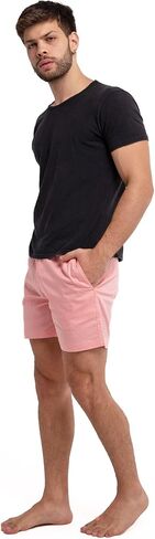 BERMIES Men’s Cotton Stretch Shorts - 5.5" Inseam, Lightweight, Breathable, Stylish & Comfortable for Everyday Wear in Kuwait