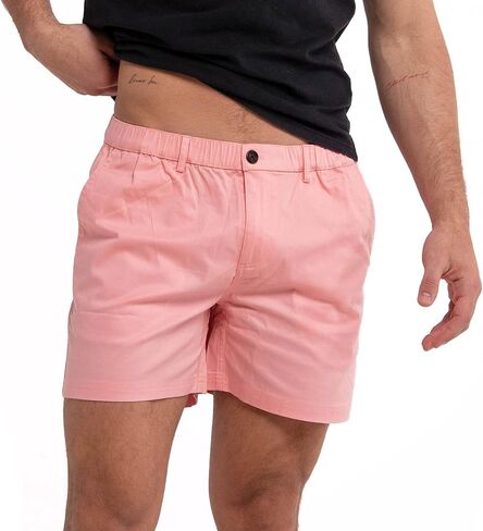 BERMIES Men’s Cotton Stretch Shorts - 5.5" Inseam, Lightweight, Breathable, Stylish & Comfortable for Everyday Wear in Kuwait