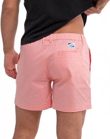 BERMIES Men’s Cotton Stretch Shorts - 5.5" Inseam, Lightweight, Breathable, Stylish & Comfortable for Everyday Wear in Kuwait