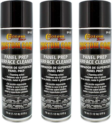 Custom Coat Panel Prep Surface Cleaner and Degreaser - Giant 18 Ounce Spray Can - a Great Aerosol Grease and Wax Remover to Eliminate Contaminents Before Painting in Kuwait