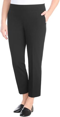 Hilary Radley Women's Pull-on Dress Pants, 4-Way Stretch, Elastic Waist, Front Pockets in Kuwait
