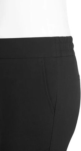 Hilary Radley Women's Pull-on Dress Pants, 4-Way Stretch, Elastic Waist, Front Pockets in Kuwait