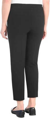 Hilary Radley Women's Pull-on Dress Pants, 4-Way Stretch, Elastic Waist, Front Pockets in Kuwait