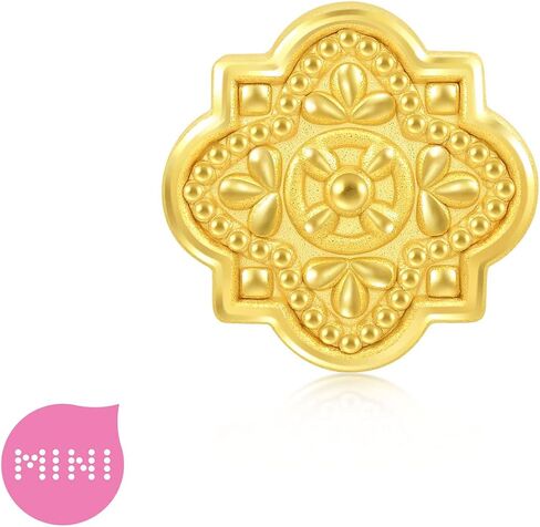 CHOW SANG SANG 999 24K Solid Gold Mini Charm Antique Love Charme Mini Bracelet for Women 93019C in Kuwait