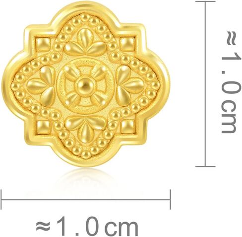 CHOW SANG SANG 999 24K Solid Gold Mini Charm Antique Love Charme Mini Bracelet for Women 93019C in Kuwait