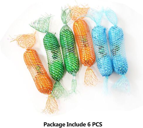 IUHKBH Cat Springs ، 6 pcs mesh Tubes Spring in Little Bells Interactive Cat Kicker Toys in Kuwait