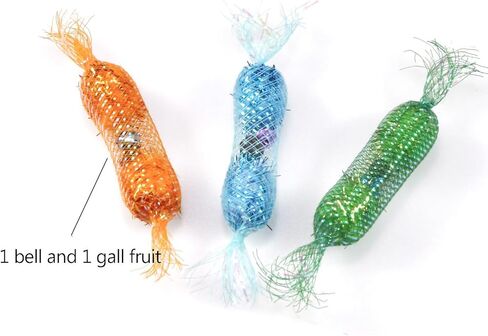 IUHKBH Cat Springs ، 6 pcs mesh Tubes Spring in Little Bells Interactive Cat Kicker Toys in Kuwait