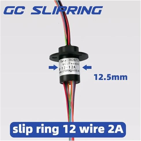 Slip Ring Slip Ring 12 Rings, Current 2a per Ring, Diameter 12.5mm Pan-tilt Slip Ring Support Plate Slip Ring in Saudi Arabia