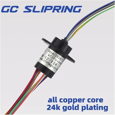 Slip Ring Slip Ring 12 Rings, Current 2a per Ring, Diameter 12.5mm Pan-tilt Slip Ring Support Plate Slip Ring in Saudi Arabia