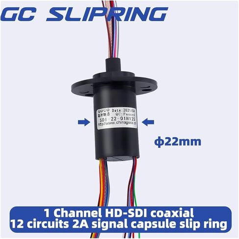 Analog Signal Slip Ring HD Slip Ring 1wire SDI+12wire 2A Camera Rocker Transmission Analog Signal Dome Machine Slip Ring in Saudi Arabia