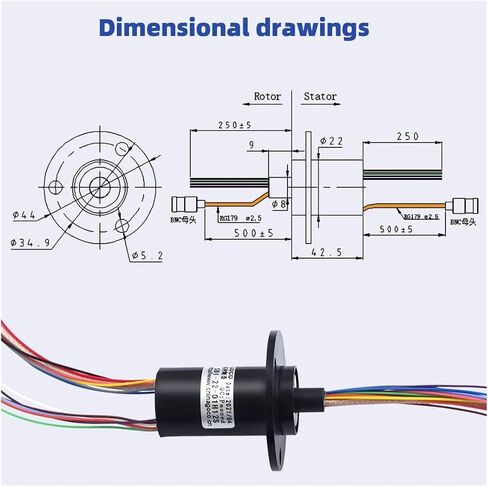 Analog Signal Slip Ring HD Slip Ring 1wire SDI+12wire 2A Camera Rocker Transmission Analog Signal Dome Machine Slip Ring in Saudi Arabia