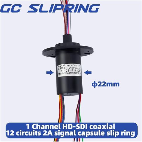 Analog Signal Slip Ring HD Slip Ring 1wire SDI+12wire 2A Camera Rocker Transmission Analog Signal Dome Machine Slip Ring in Saudi Arabia