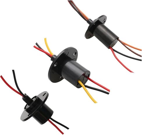 2-12 Channel Rotating Dining Table Slip Ring Power Box Slip Ring Collector Ring Wind Light Connector(Dia 31mm 3CH 60A) in Saudi Arabia