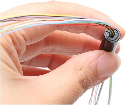 1 Pcs 2A 12CH 6CH Wire Diameter 8.4mm 6mm Robot Slip Ring Mini Current Collector Slip Ring Rotary Joint Connector for Remote Control Drone Universal Joint(Dia.8.4mm 12CH 2A) in Saudi Arabia