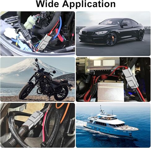 Linkstyle 5 Pair DTP 2Pin 12 AWG Cable Wire Connector, 2 Way DT Automotive Waterproof Electrical Connector Male Female Plug Wiring Harness in Saudi Arabia