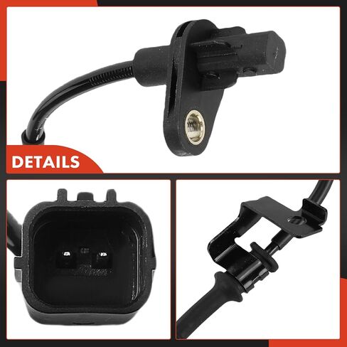 A-Premium ABS Wheel Speed Sensor Compatible with Kia Models - Soul 2014-2019, Soul EV 2015-2019 - Front Left Driver Side, Replace# 95670B2050 in Saudi Arabia