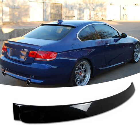 Rear Window Roof Spoiler Visor Wing Compatible with BMW 3 Series E92 Coupe 2007-2013 328i/ 328xi/ 335i/ M3 Gloss Black Exterior Accessories in Saudi Arabia