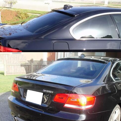 Rear Window Roof Spoiler Visor Wing Compatible with BMW 3 Series E92 Coupe 2007-2013 328i/ 328xi/ 335i/ M3 Gloss Black Exterior Accessories in Saudi Arabia