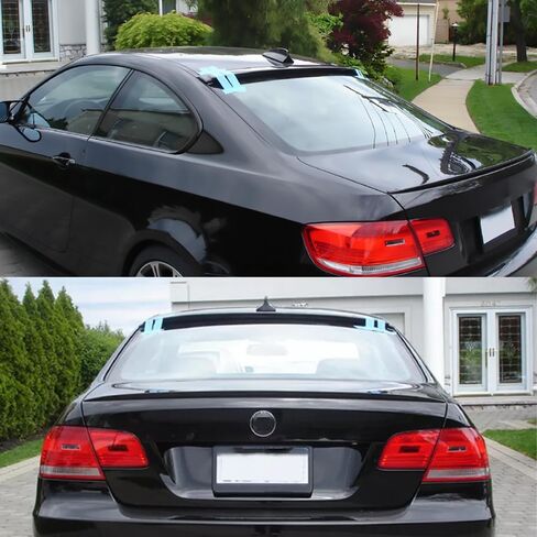 Rear Window Roof Spoiler Visor Wing Compatible with BMW 3 Series E92 Coupe 2007-2013 328i/ 328xi/ 335i/ M3 Gloss Black Exterior Accessories in Saudi Arabia